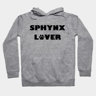 Sphynx Lover Black Hoodie